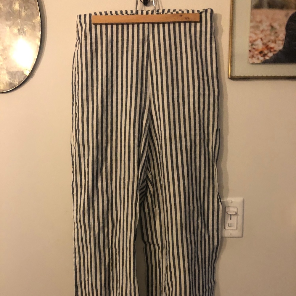 High Waisted Wide Leg Linen Pants